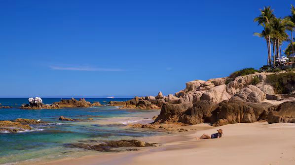 Palmilla Beach near Zoëtry Casa del Mar Los Cabos with pristine sands and clear turquoise waters