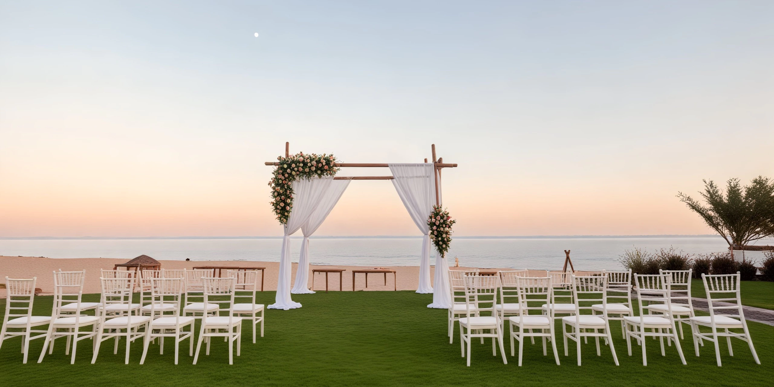 Quiet Zone Venue wedding setup at Zoëtry Casa del Mar Los Cabos with garden and courtyard setting